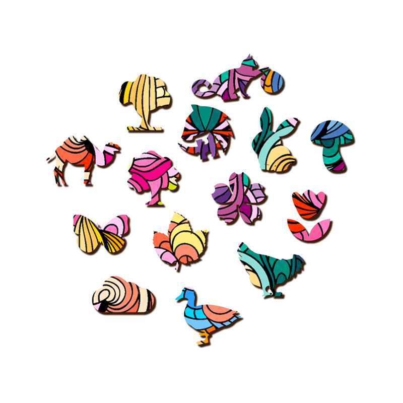 Butterfly Mandala Wooden Jigsaw Puzzle - aimpuzzle