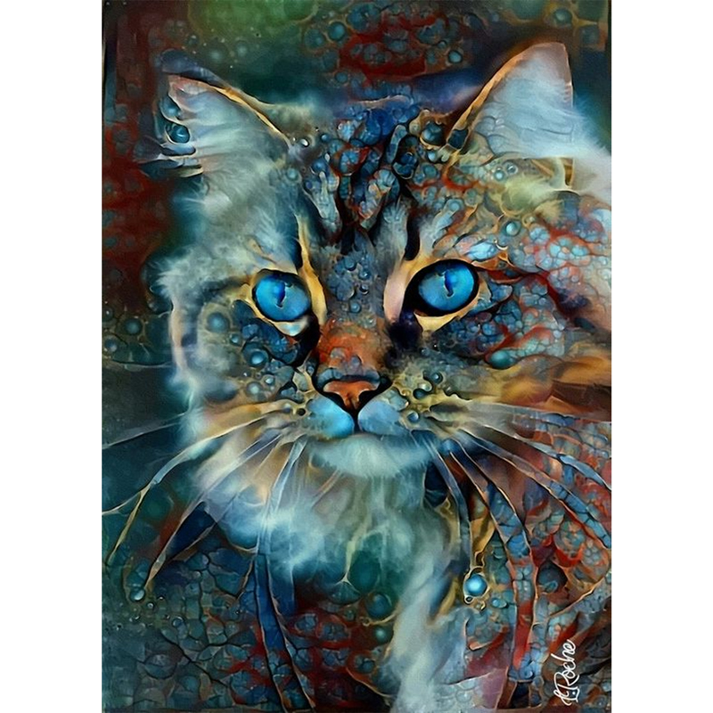 Blue-eyed Cat Wooden Jigsaw Puzzle - aimpuzzle