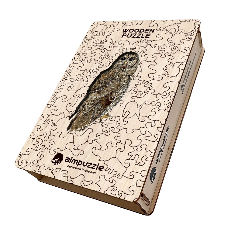 Barred Owl Wooden Jigsaw Puzzle - aimpuzzle