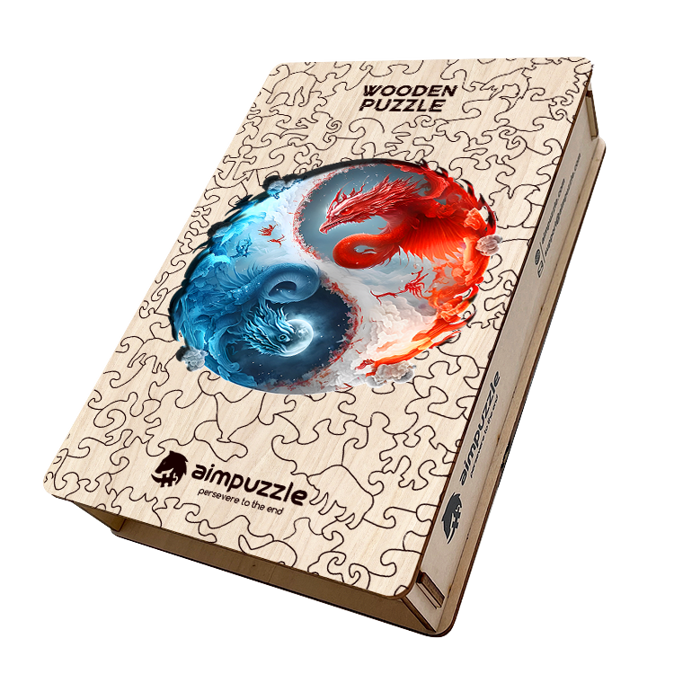 Protector of Water And Fire Dragon Wooden Jigsaw Puzzle - aimpuzzle